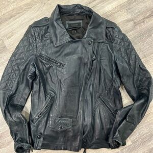 Danier Black Leather Jacket for Women
